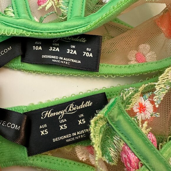 Honey Birdette Lottie Bra, Suspender, Panty SET - Picture 3 of 3